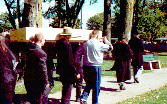 funeral procession: Victoria Park